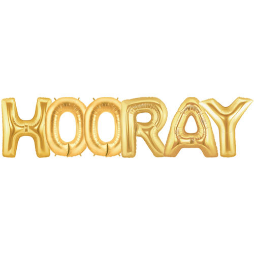 16″ 40″ Letter Balloons Number Balloon HOORAY Graduation Celebration Decoration