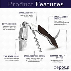 Repour Wine Essentials Combo Pack – Premium standard, Mahogany 10