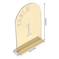 20PCS Gold Table Numbers Acrylic Party Table Numbers Wedding Table Numbers Sign
