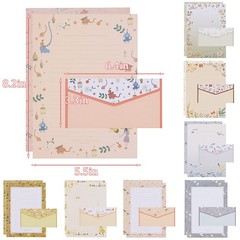 72Pcs Stationery Paper and Envelopes Set Contain 48Pcs Letter AB5230,