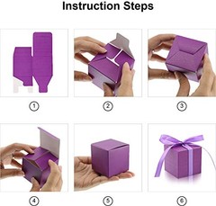 100 Pack Favor Boxes 2x2x2 inch Candy Boxes White Gift White(Pack of 100)