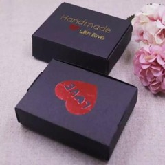 100x Handmade with love Product Packaging Box Jewelry Necklace Bracelet Packing