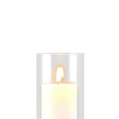 VEVOR 24 Pcs Pillar Candles with Glass Cylinder Vases Set 2.6″x4.7″/5.9″/7.9″