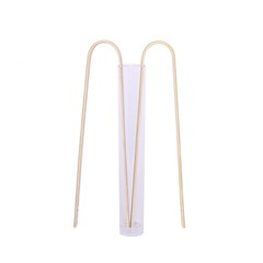 50 pcs 6″ long Natural Bamboo Food Serving Tongs Wedding Disposable Tableware