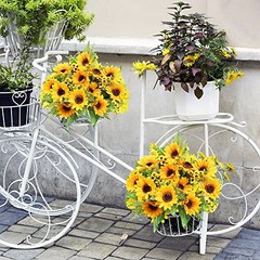 Artificial Sunflower Bouquets,2 Bunches Fake Wildflowers for Baby Shower Home