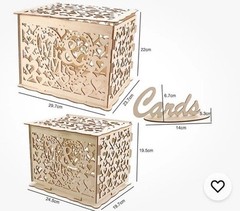 Wedding Card Box with Lock Wooden Memory DecorationWooden Box Creative Beauti…