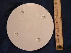 Vintage Coast Novelty Plastic Wedding Cake Separator Plates 7” Round Lot of 2