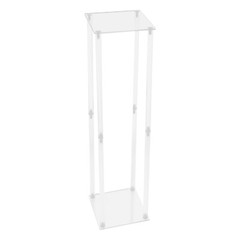2pcs Tall Elegant Decorative Vase Column Acrylic Flower Stand Display Wedding