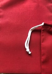 Cotton Double Drawstring Muslin Bags 4″x6″(RED COLOR)- SET OF 25