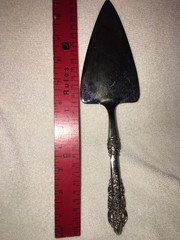 Wallace Baroque Silverplated Bridal Cake Server Fancy & Floral – Mint!
