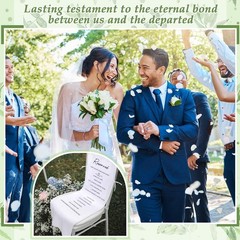 Wedding Chair Memorial Sign lbs Reserved Seat For Loved One lbs White