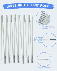 TEKXYZ Balloon Arch Stand Kit, 10FT Wide & 7.5FT High 10 inches, White