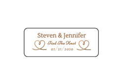 30 wedding mini bubble labels stickers personalized country barn, favors