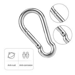 Hanging Chair Chain Set of 2 Stainless Steel Heavy Duty Hanging Kits with 4 C…