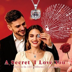 Preserved Color Real Rose with Heart I Love You 18 inches, Multicolor