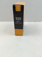 NEW 100 Brilliant Gold Mini Light Set Indoor Outdoor Holiday Wedding Decoration