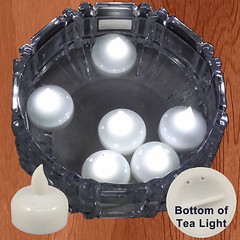 FREESH 18X Waterproof LED Floating Tealight Flameless Candle Wedding Party WHITE