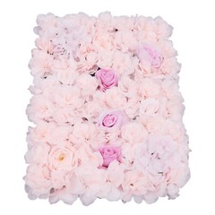4X Artificial Flower Wall Handmade Panels Wedding Party Backdrop Home Decor US
