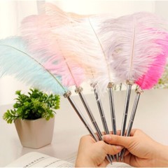 Quill Pen Feather Ballpoint Pen Wedding Signing Birthday Party Home Desk Decor