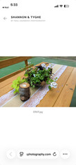 Table Runner, Burlap and Lace Natural Jute, for Country Weddings & Parties