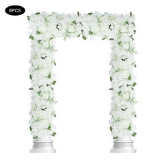 Silk Flower Wall Panel Artificial Flower Wall Backdrop Flower Decoration 6 Pcs