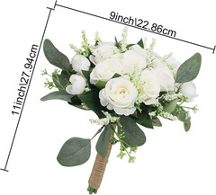 Elegant Set of 10 Bridesmaid Bouquets for Your Perfect Wedding Day