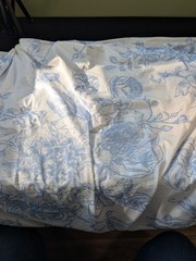New Out Of Box Fabric For Backdrop Arch Blue White Floral 7.2 ft