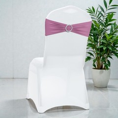 Mds Pack Of 100 Spandex Chair Sashes Bow Premium Stretch Chair Cover Band