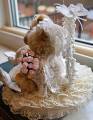 Hand Made Wedding Cake Top Bears