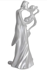 The First Kiss Wilton Wedding Anniversary Cake Topper Shimmer White 202-9417