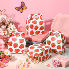 22 Pcs Strawberry Party Favor Boxes Strawberry Candy Treat Goody Gift Boxes for