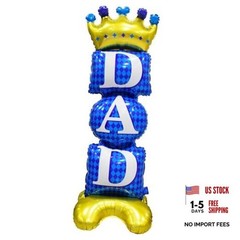 Happy Fathers Day Standing Balloons for Party Decorations, 1Pcs Large Dad