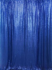 SILVER 8 ft x 8 ft Sequined Backdrop Curtain Wedding Party Booth Decorations