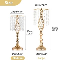 Crystal Flower Stand Wedding Centerpiece Set