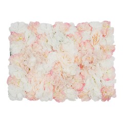 6Pcs Artificial Silk Flower Wall Panel Floral Backdrop Party Wedding Decoration
