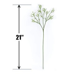 Artificial Baby Breath Flowers Fake Gypsophila Bouquets 12 Pcs Plastic White