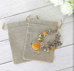 Burlap Drawstring Gift Bags w/Tags/Labels & Ties. 19. Wedding Favors Thanks