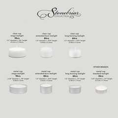 Stonebriar 96 Pack Multicolor Unscented 6 To 7 Hour Long Burning Tea Light