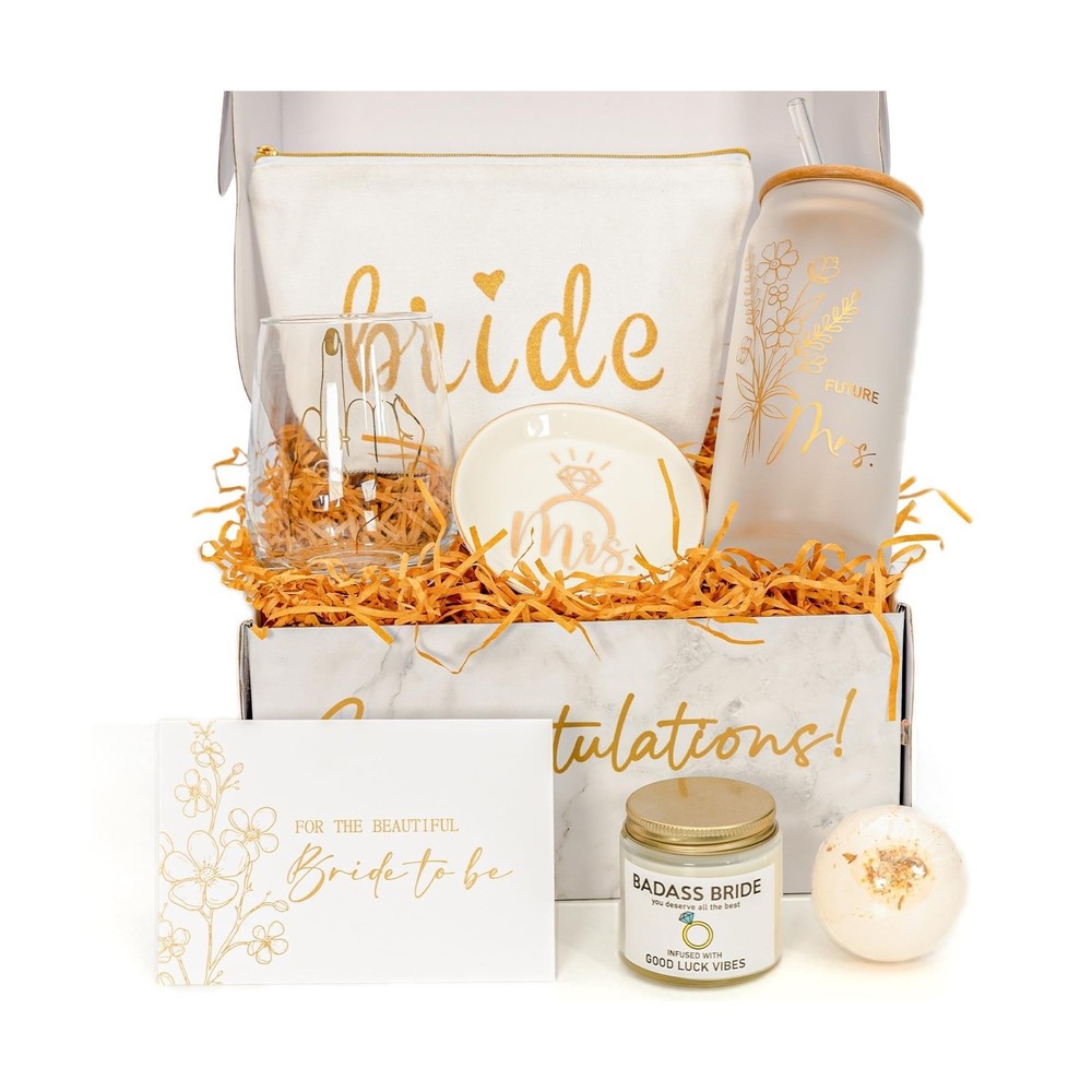 Bride To Be Gifts Box, Best Bridal Shower Bachelorette Gifts For Bride, Weddi…