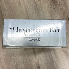 Invitation Kit 50 Count White Pearl Swirl Border Gartner Studios