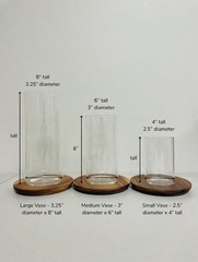 Clear cylinder vases – centerpiece decor, home and office decor