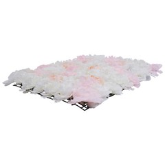 20 Pcs Silk Artificial Hydrangea Flower Wall Panels Wedding Backdrops Mats