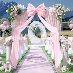 Giant Bow Decoration,78×18 Inch Big Bows Giant Ribbon Tie for Satin Pink