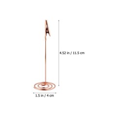 3Pcs Reusable Metal Picture Holders for Tables Assorted Color Clip Stands