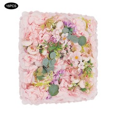16* Flower Wall Panels, Artificial Flowers Wall Decoration For Party Decoration
