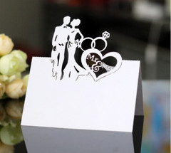 10pcs Laser Cut Wedding Invitation Card Engagement Name Place Card Table Number