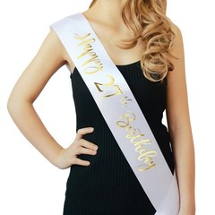 Happy 27th Birthday Sash for Women,Men,Girls and Boys,It’s my 27th Birthday S…