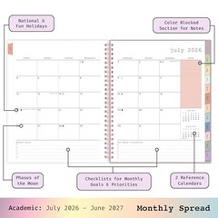 WAAV 2026-2027 Weekly and Monthly Academic Year 7″ x 9″ Junny- 2026/2027
