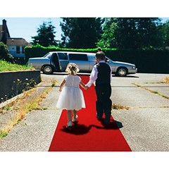 Red Carpet Runner for Party, 2.6X30 ft, 130 GSM Felt Non-Woven Fabric,