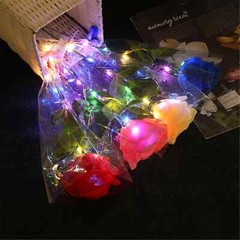 Eternal Rose Flower LED Enchanted Light up Rose LED Light Valentine’s Gift 6 PC